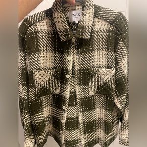 Wax London Whiting Overshirt - Green and White color way. XL only worn twice.